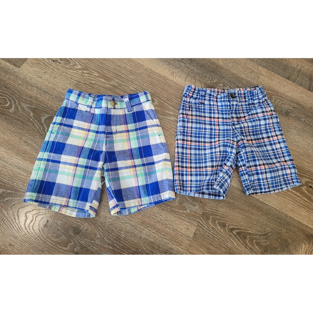 Janie and Jack Plaid Shorts Bundle - Boys Casual Summer Shorts - 18-24M‎ & 3 #9